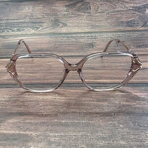 Sophia Loren by Zyloware M087 Eyeglasses Translucent Brown Gold Rhinestone 55-16